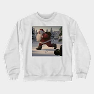 Santa-Foot Crewneck Sweatshirt